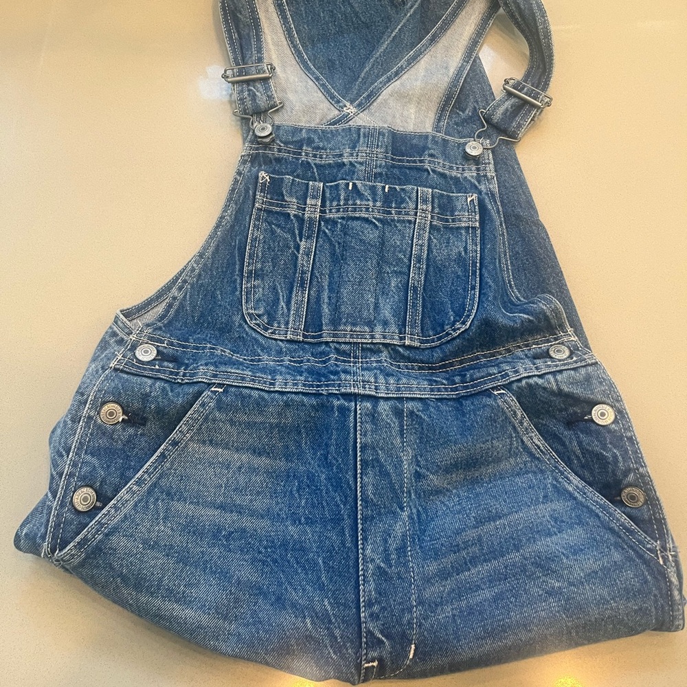 Abercrombie Straight Denim Overalls